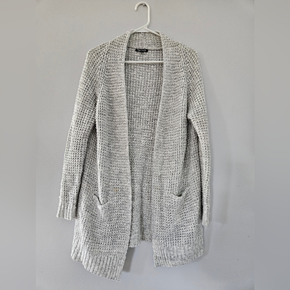 Pink clover cardigan, long